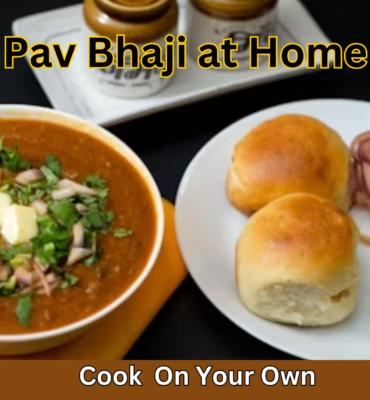 how to make pav bhaji at home by cook on your own , pav bhaji recipe