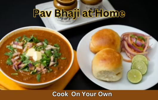 how to make pav bhaji at home by cook on your own , pav bhaji recipe